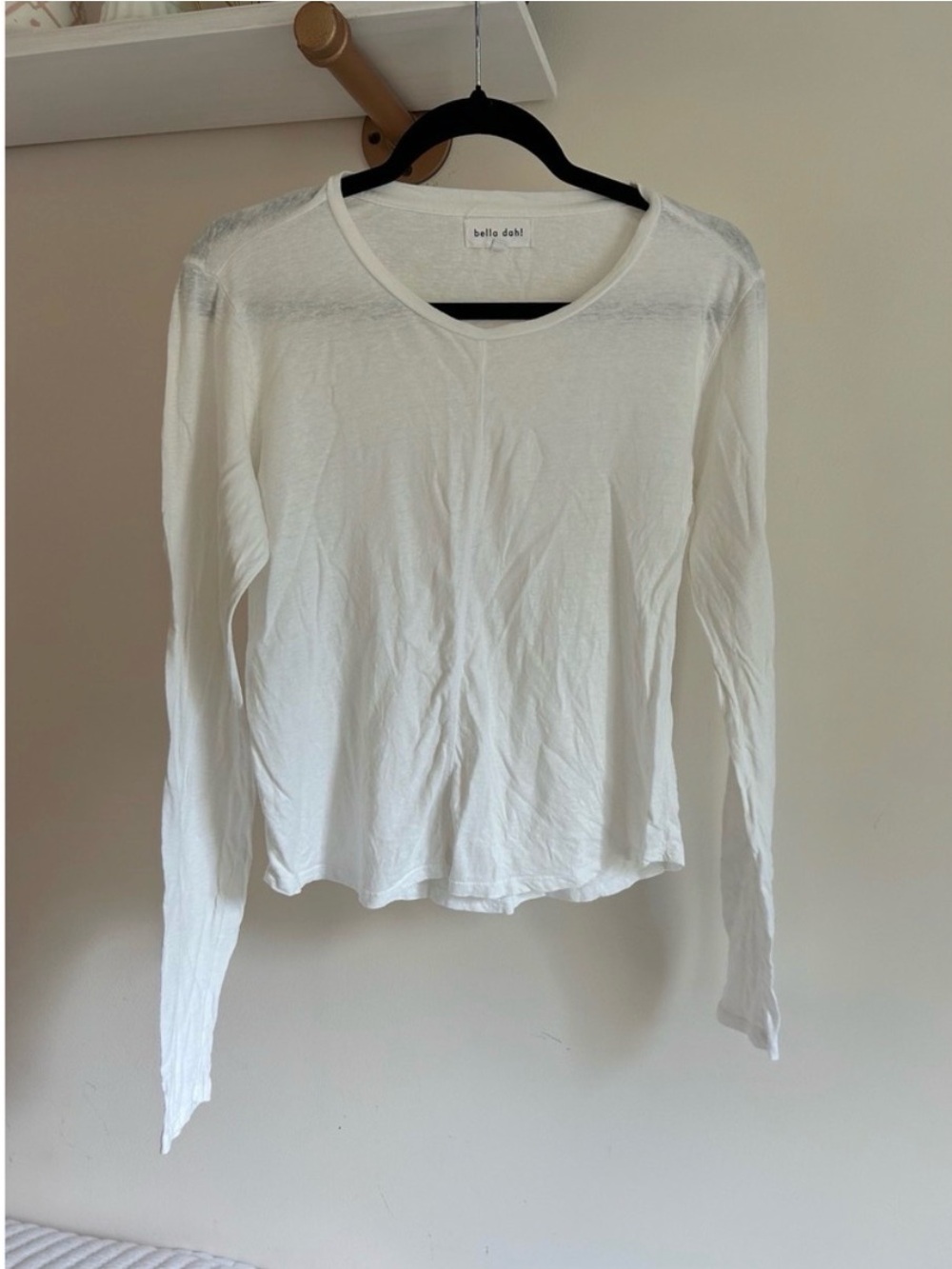 Bella Dahl White Long Sleeve Tee
